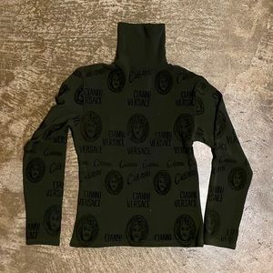 Versace printed turtleneck